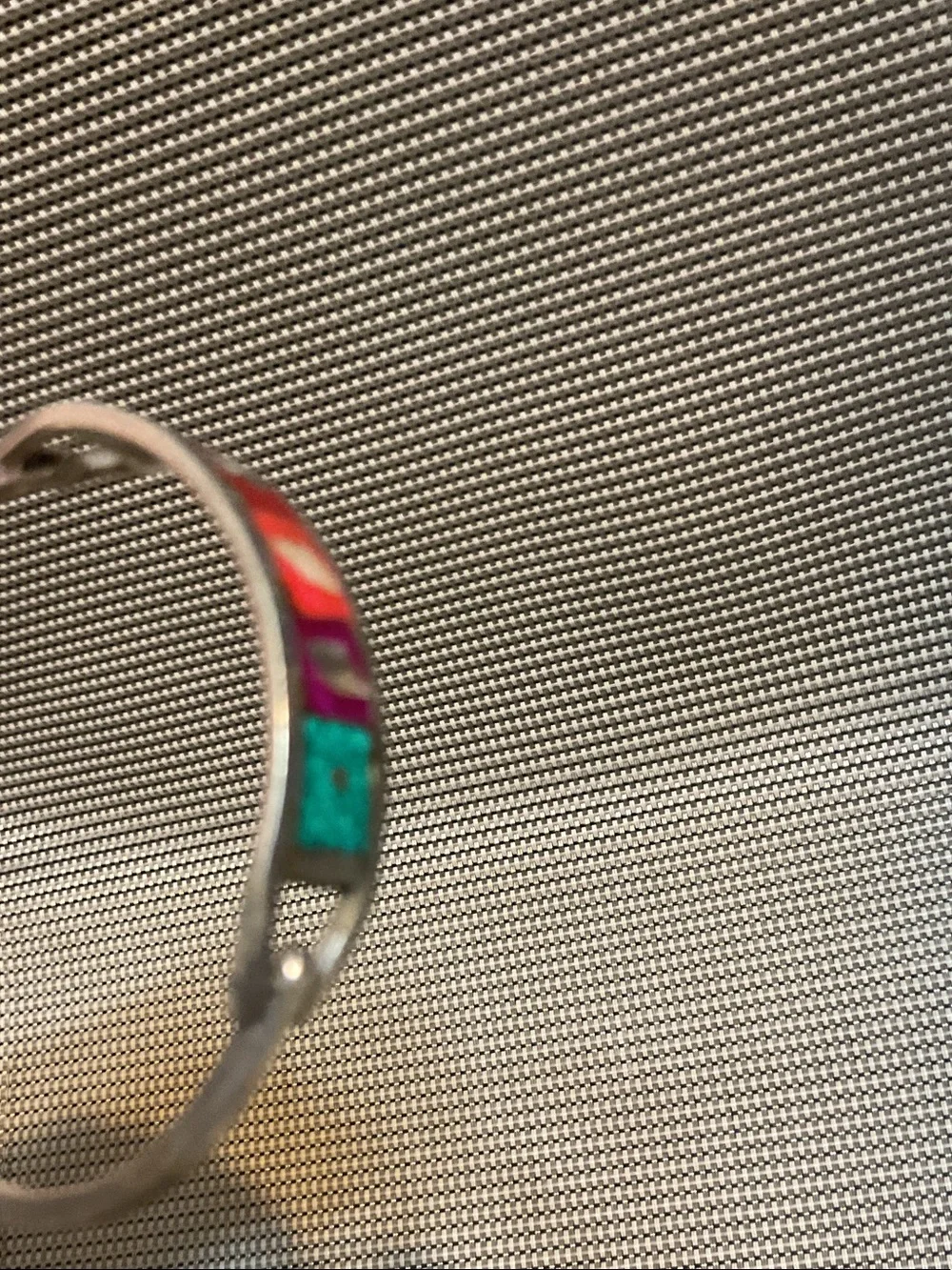 Multicolor Enamel Hinged Bangle Bracelet - Women Jewelry